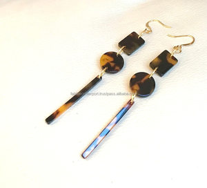 New Most Popular Resin <b>Hoop</b> <b>Earrings</b> <b>Fashion</b> Geometric Round Shaped Resin Elegant <b>Earrings</b> for Women Jewelry And Accessories FWE - Product Image 1