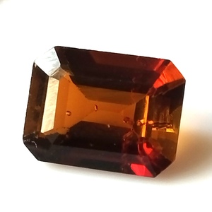 Loose Emerald Cut Natural Faceted <b>Honey</b> Tourmaline Zambia 3.90 Carats Gemstone with Color Play for Jewelry Making - Product Image 1
