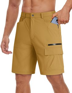 Pantalones cortos casuales ligeros para hombre con corte relajado y estilo elegante, con ajuste cómodo para usar durante todo el día - Product Image 1