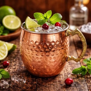 Tazas de Cobre Sólido para Moscow Mule, 99.9% Cobre, con Remaches, de Larga Duración, Tazas de Cerveza de Cobre de Calidad - Product Image 1