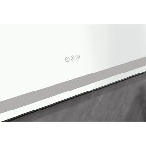 Specchio da Bagno a LED da Parete 96 x 36 Pollici con Cornice in Alluminio, Antiappannamento, Memoria, 3 Colori, Dimmerabile a Regolazione Continua - Product Image 4