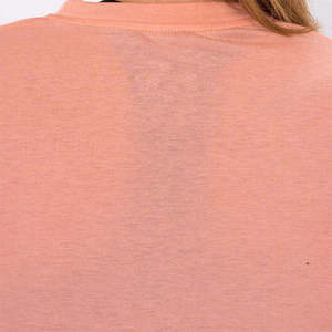T-shirt court pour femme de qualité supérieure, à manches courtes, col rond, style décontracté, coupe ajustée, couleur unie, respirant, style été - Product Image 4