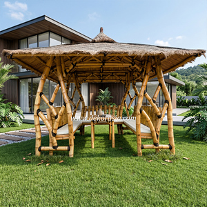 Gazebo de Bambú Merapi, Pérgola para Jardín, Patio, Resort, Terraza y Espacio de Relajación - Product Image 5