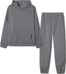 Ensemble de survêtement pour hommes : sweats à capuche et pantalons de survêtement, logo personnalisé, coton lourd 100 %, vente en gros de vêtements - Product Image 1