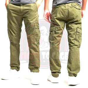 Pantalones Cargo de Algodón Twill para Hombre, Cómodos, a la Moda, de Alta Calidad, con Bolsillos Laterales, Marca Personalizada, Duraderos, Precio al por Mayor - Product Image 4