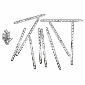 Implants vétérinaires et matériaux interventionnels 3,5 mm pour kit de plaques LCP (10 pièces) et vis de blocage (50 pièces) en acier inoxydable - Product Image 1