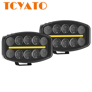 Lumière de travail automobile ovale TCYATO de 10 pouces, feux tout-terrain, <span class=keywords><strong>ampoules</strong></span> <span class=keywords><strong>LED</strong></span> universelles haute puissance <span class=keywords><strong>pour</strong></span> camions et voitures - Product Image 1