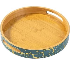 Bandeja de Madera Hecha a Mano de Calidad Estándar para Servir Comida, Desayuno, Decoración de Mesa, Vajilla para el Hogar, Cocina y Catering - Product Image 2