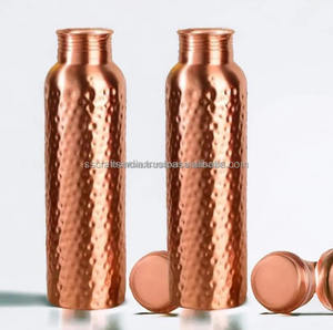 Botella de agua de cobre puro de alta calidad, beneficios para la salud ayurvédicos, diseño a prueba de fugas para la hidratación diaria a precio de fábrica - Product Image 2