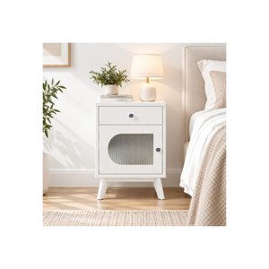 Collection EVEREST, meubles de rangement modernes en bois de pin massif pour chambre à coucher, table de chevet compacte en bois - Product Image 1
