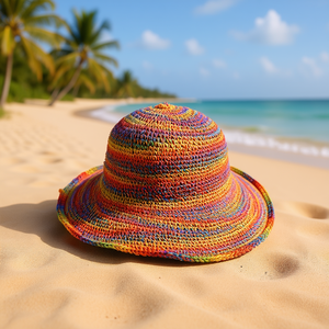 Rainbow Hemp Promotional <b>Hat</b> & Cap - Product Image 2