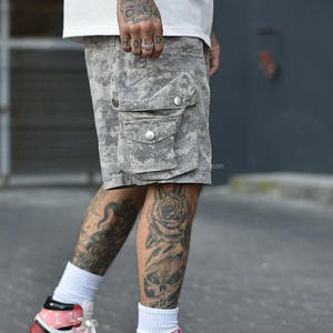 Custom <b>Men's</b> Camouflage <b>Cargo</b> Shorts with Designer Embroidery Casual Sublimated <b>Camo</b> Design - Product Image 4