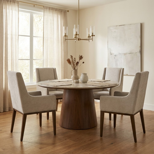 Silla de Comedor con Brazos, Diseño Moderno y Duradero de Mediados de Siglo, Madera de Haya Sólida, Tapizada en Tela Premium, Muebles para el Hogar Nam Hai - Product Image 2