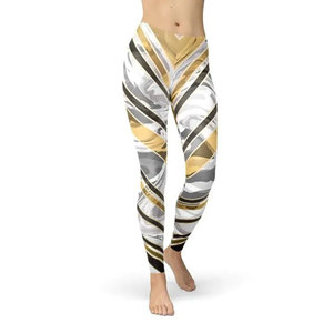 Leggings de Pesca con Estampado Geométrico para Mujer, Sublimación, Transpirables, Spandex, Poliéster, Pantalones Sin Costuras - Product Image 1
