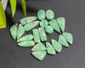 10 pares de gemas de crisoprasa verde natural de 165 quilates para hacer joyas, 22x10 11x11 mm # 19998 - Product Image 1