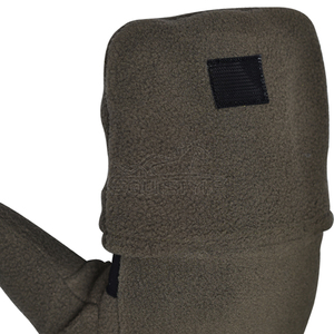 Mitaines chauffe-mains convertibles à rabat en polaire, gants tactiques de chasse avec paume en daim, coupe-vent, pour l'extérieur, vente en gros - Product Image 5