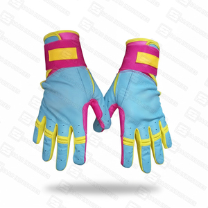 High Quality Customized Baseball Batting Gloves Spandex/Polyester Ambidextrous Velcro Closure Training Lightweight Durable XXL - Product Image 3