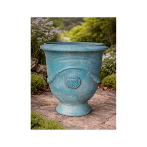 Pot à fleurs en fibre de verre de grande taille, prêt à être expédié, sculpté à la main, de haute qualité, pots de jardin, livraison directe, fabrication au Vietnam - Product Image 1