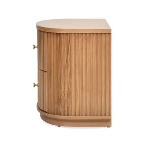 Tavolo Consolle in Legno di Faggio Naturale Marrone da 24 Pollici con 2 Cassetti per Arredamento Casa e Decorazioni di San Valentino - Product Image 5