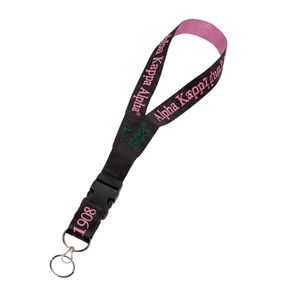 Cordón negro y verde para el cuello, soporte para credencial, llavero, accesorio de cuerda para tarjeta de identificación, diseño impreso, suministro para oficina y eventos - Product Image 2