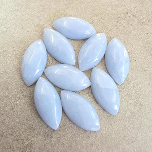 Opale rose naturelle, taille marquise, cabochon à dos plat, calibrée, qualité AAA, certifiée par un tiers, Rajasthan, toutes tailles disponibles - Product Image 4