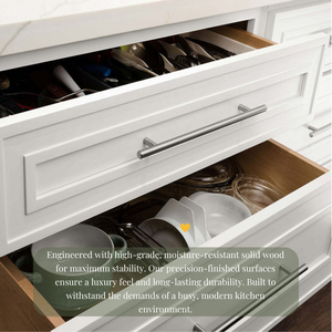 Gabinetes de Cocina Modernos RTA de Madera Maciza de Abedul al por Mayor con Panel de Contrachapado, Fácil Instalación y Características Resistentes al Agua - Product Image 1