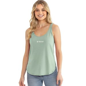 Camiseta sin mangas para mujer, con logo personalizado, de mezcla de algodón, estilo casual, para festivales de música y fiestas en la playa - Product Image 1