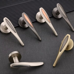 Poignées de fenêtre modernes en alliage de zinc avec installation par vis, quincaillerie insonorisée pour la sécurité domestique et l'utilisation comme poignée de mobilier - Product Image 1