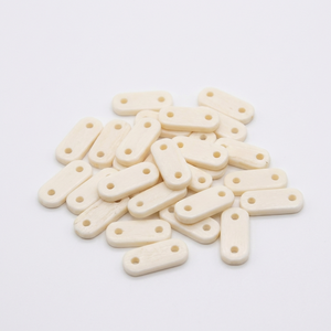 Separadores de Perlas Naturales de Concha de 2 Agujeros, Blancas Naturales de 12mm, Paquete a Granel, Fornituras de Joyería Étnica, Cuentas Tribales Hechas a Mano para Gargantillas - Product Image 1