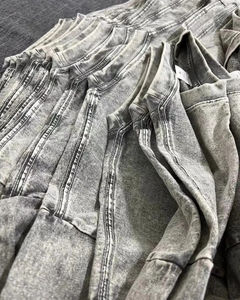 Camiseta de Poliéster/Algodón con Lavado Ácido, Estilo Vintage, para Hombre, Corte Regular, Secado Rápido, Transpirable, Venta al Por Mayor - Product Image 4