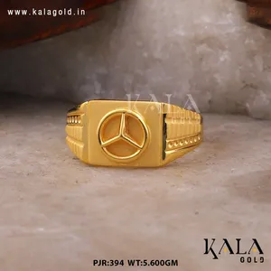 Auténtico anillo de oro de 22 quilates para hombre Motivos atemporales diseñados para fiesta de boda o joyería fina de aniversario - Product Image 2
