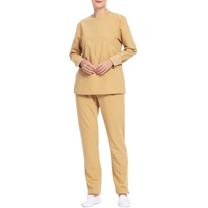 Nouvelle vente coton Polyester mélange à manches courtes femmes femmes col en v col gommage hôpital médical soins infirmiers costume uniformes 2026 - Product Image 6