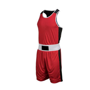 Ensemble de vêtements de sport de boxe personnalisés pour hommes, chemise et short athlétiques, respirant, évacuant l'humidité, séchage rapide, vêtements de combat performants - Product Image 2