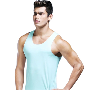 Customized Men's Summer Gym Fitness Clothing Quick Dry Tank Top Undershirt <b>Running</b> Bodybuilding Tight Vest - Product Image 1