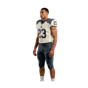 Camiseta de Fútbol Americano para Hombre, Cuello en V, Secado Rápido, Ajustada, 100% Poliéster, Número de Equipo 23, Estampado Sublimado, Bolsillos - Product Image 1