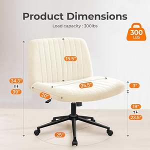 Chaise pivotante élégante fabriquée en usine au Vietnam avec tissu au design minimaliste Hauteur réglable et pivotante à 360 degrés pour le bureau - Product Image 4