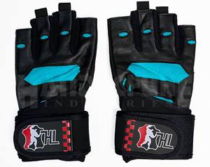 Gants de musculation unisexes en PU à demi-doigts, rembourrés, avec sangle de poignet réglable et fermeture à boucle, pour une adhérence durable, entraînement et fitness - Product Image 1