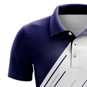 Men Navy White Sublimation Cricket Jersey Short Sleeve Sports Shirt Performance Match Wear <b>Athletic</b> Training Team Apparel - Product Image 5