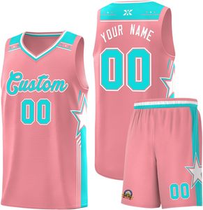 Uniforme de basket-ball imprimé, tenue d'équipe professionnelle, tissu respirant, vêtements de sport légers, débardeur à col en v, unisexe, confortable - Product Image 1