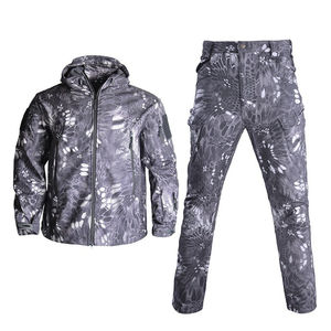 Traje Impermeable de Lona con Estampado de Camuflaje para Hombre, Transpirable, Cortavientos, para Pesca, Caza y Actividades al Aire Libre - Product Image 1