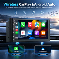 Autoradio Android universel 7 pouces IPS 1024*600 WiFi 4 cœurs Android 14/15 BT5.0 FM/RDS Unité centrale OEM 4+64G Radio de voiture 7 pouces