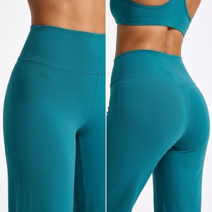 Sportswear Wholesale Slim Fit Crew Neck Backless High Waist 3-Piece <b>Yoga</b> Set Solid Custom Logo High Stretch Sweat-wicking - Product Image 5