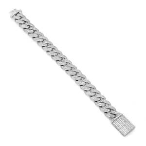 Bracelet Hip Hop en Moissanite VVS de Fournisseur Indien, Bijoux de Luxe Givrés pour Hommes, Idéal pour Soirées et Clubs, En Vente - Product Image 1