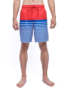 Men's Sublimated Swim Trunks Quick Dry Summer Fashion Sublimated Swim Beach Shorts with Mesh Lining - Product Image 2