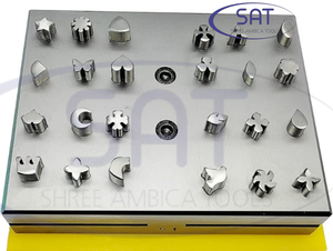 SAT Customized Jewelry Shape <b>Punch</b> Die <b>Set</b> Steel Die Cutter <b>Punch</b> for Gold & Silver Sheet Forming Dubai Malaysia Tajiskistan USA - Product Image 1
