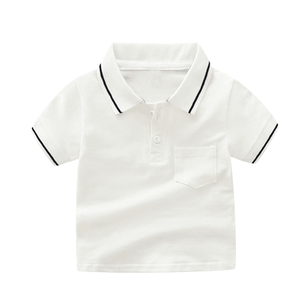 Camisetas Polo Blancas para Niñas, Elegantes Camisetas de Verano para Niñas, Camisetas de Algodón de Calidad, Ropa para Niñas, Camisetas Polo al por Mayor - Product Image 1