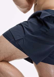 Mens Casual Workout Athletic Cargo Shorts Solid Front Spandex/Polyester Canvas Woven Fabric Quick Dry Mid Waist Drawstring - Product Image 3