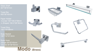 Toallero Cuadrado Moderno de Latón Cromado, Accesorios de Baño Ecológicos para Montar en la Pared, para Uso en Hoteles - Product Image 3