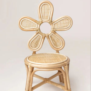 Fabrication sur mesure disponible - Chaises en rotin de haute qualité pour enfants - Fabriquées en rotin naturel, meubles pour enfants - Product Image 1