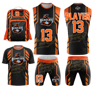 Pure Youth Custom Full Sublimation Lightning 7 v 7 <b>Compression</b> Youth <b>Compression</b> 7v7 Jersey Sublimated Sleeveless Hooded 7on7 - Product Image 1